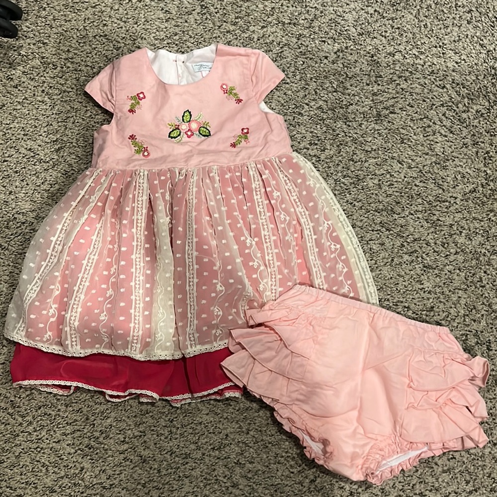 Girls 6 Girl August Girl James Art Collection Happy Day Dress Set - Pink